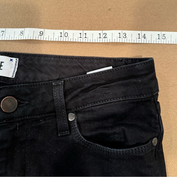 Paige Skyline Skinny Black Jeans - Size 26 - Picture 11 of 14